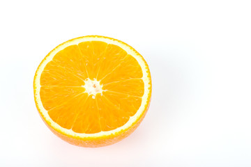 Orange fruit isolated on white