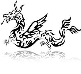 dragon tattoo tribal