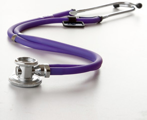 Closeup of a medical stethoscope