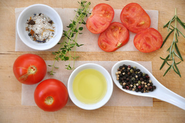 Aufgeschnittene Tomaten