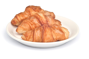 Fresh and tasty  croissant .