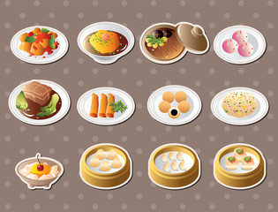 Chinese food stickers