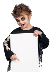 Child in halloween costume