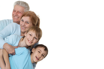 A happy family of four