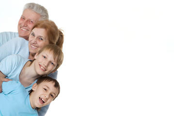 A happy family of four