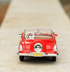 Classic toy car back