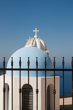 santorini - church view