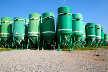 Silos with blue sky © JokerCasbah