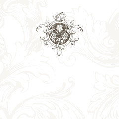 Vintage wine background with copy space