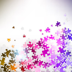 Abstract background made from puzzle pieces