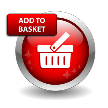 ADD TO BASKET Web Button (e-shopping cart order buy now online )