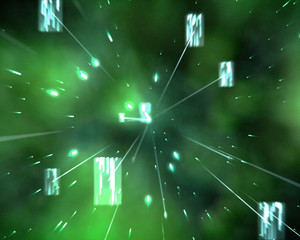 Fototapeta premium Abstract green space