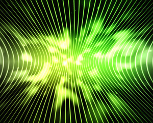 Obraz premium Abstract green lines