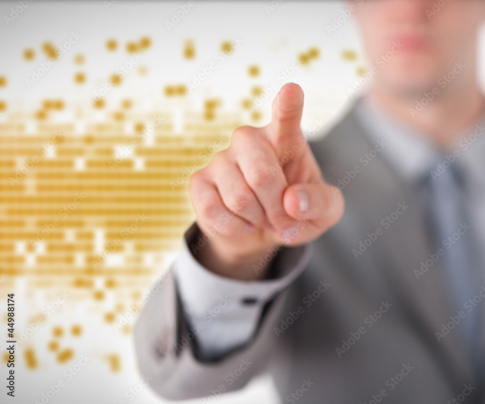 Poster Man pointing