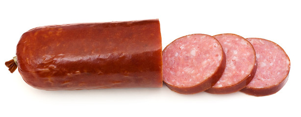 Sliced meated sausage