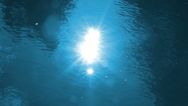 Sonne im Wasser