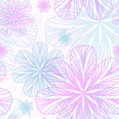 Girlish Floral Seamless Background
