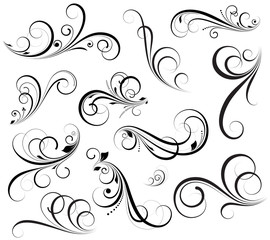 Swirly vectors Design Elements - 44991323