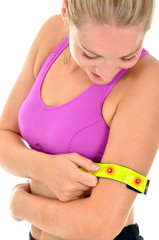 Joggerin mit Signalband