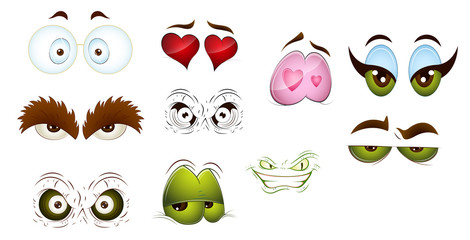 Cartoon Eyes Vectors