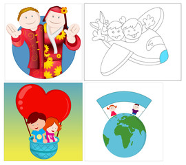 Obraz premium Kids Vectors