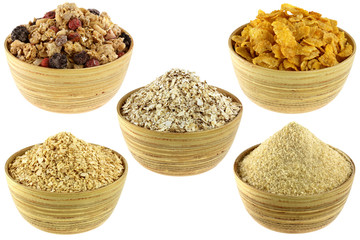 Bircher Muesli, Oat, Cornflakes, Corn Cereal, GABA Rice