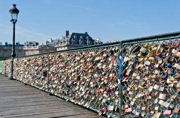 Fototapeta premium Paris, Pont des Arts on Seine river