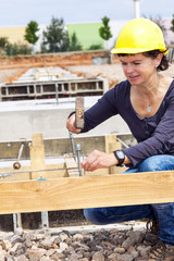 Construction workers at the Reference Line