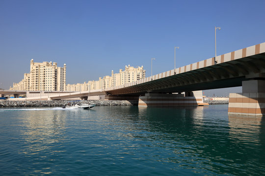 Bridge to The Palm Jumeirah in Dubai, United Arab Emirates