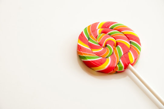 Colorful Swirl Lollipops