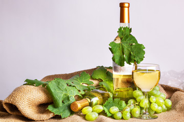 white wine to drink with wine bottles