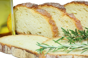 Bread with oil and rosemary