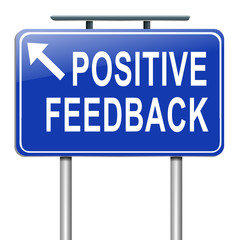 Positive feedback concept.
