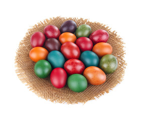 Easter Eggs in basket