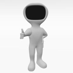 3D People with Thumb
