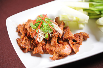 spicy meat