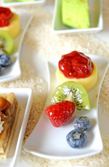 Fresh fruits dessert