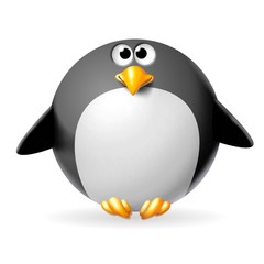 Fototapeta premium pinguino obeso