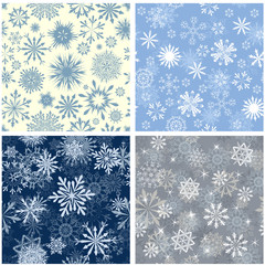 seamless snowflakes background