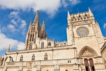 Fototapeta na wymiar Katedra w Burgos, Hiszpania, który jest pod ochroną UNESCO