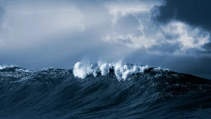 Papier Peint photo Lavable Eau Big atlantic wave
