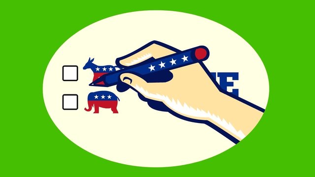 american hand voting elections democrat