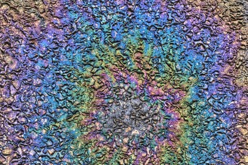 Oil Pattern on Road