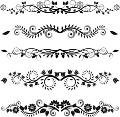 floral borders and ornaments