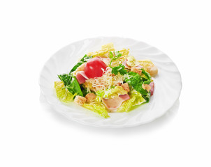Caesar Salad isolated on a white background