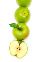 Green apple fruits