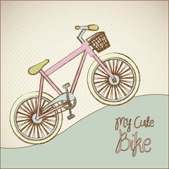 pastel colored bike