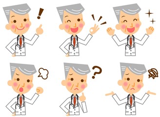 医師　中高年　表情