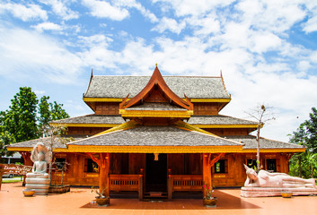 Naklejka premium Wood temple