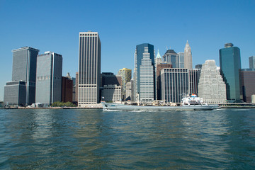 Fototapeta na wymiar New York Downtown Financial District